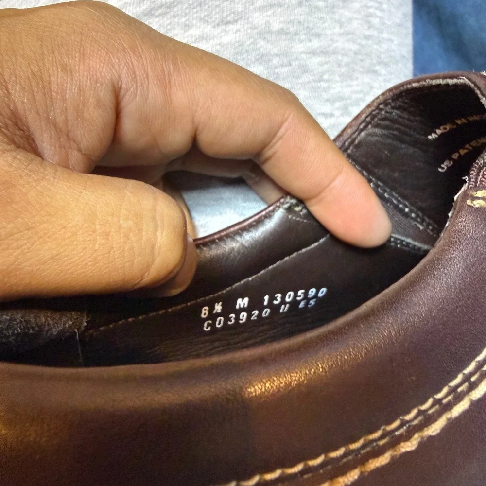 Cole Haan Nike Air Brown Leather Loafers Slip On Dress Shoes Mens 8.5 M